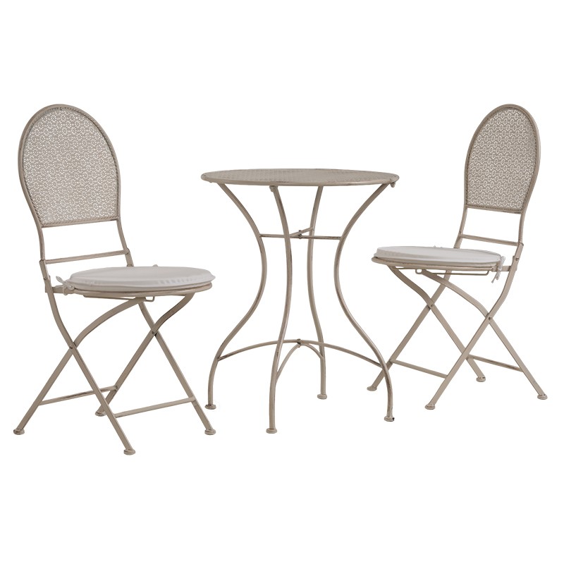 Σετ Bistro Ermioni Μεταλλικό 3Τμχ